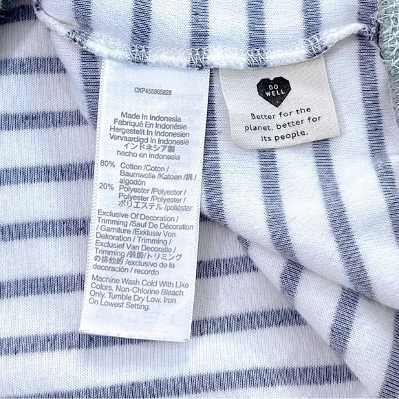 Madewell Black and White Striped Sweatshirt - Picture 10 of 15